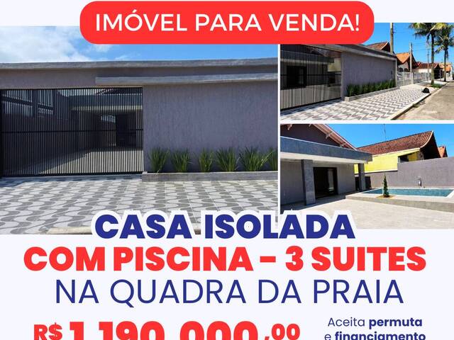 #1767 - Casa para Venda em Praia Grande - SP - 1