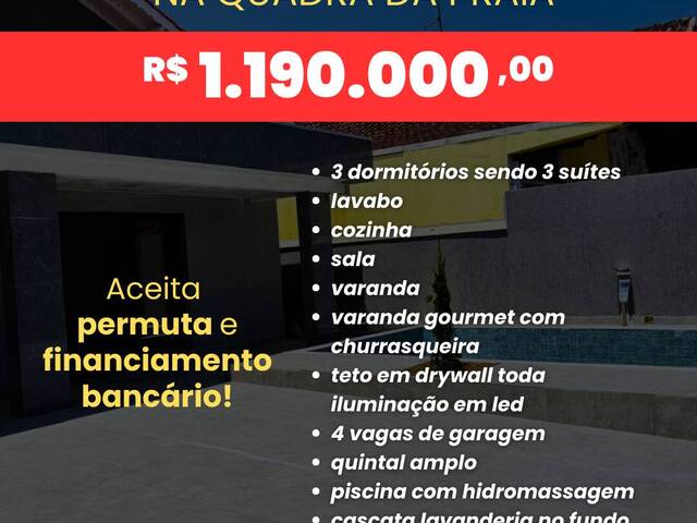 #1767 - Casa para Venda em Praia Grande - SP - 2